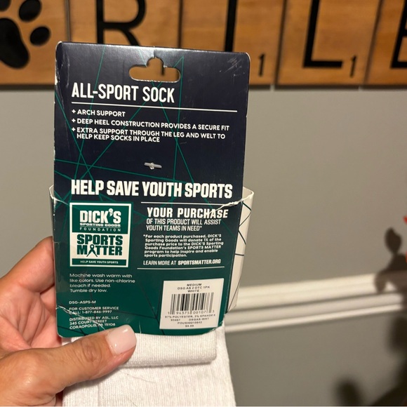 Women's Two Athletic Socks - Maroon  (Small) and White (Medium)  NWT - Picture 6 of 14